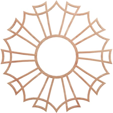 Ekena Millwork Augustus Wood Fretwork Pierced Ceiling Medallion, Cherry, 22"OD x 7 3/4"ID x 3/8"T CMWP22X22X0375AUCH